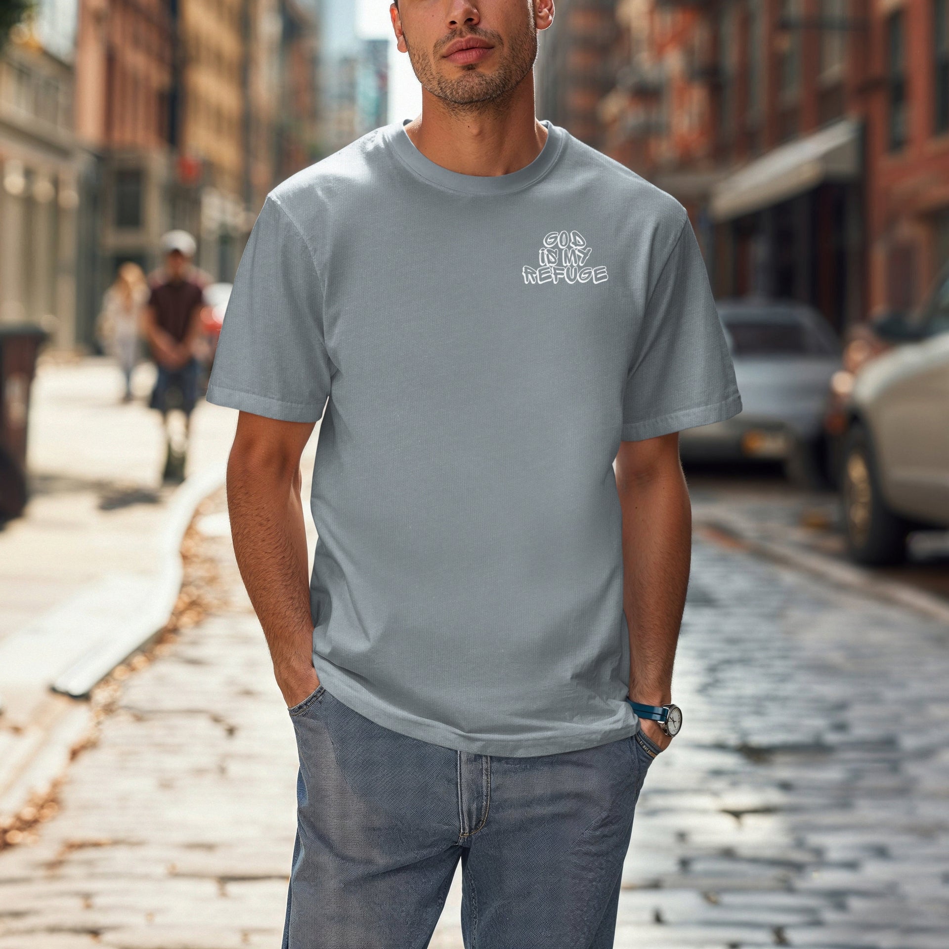 God is My Refuge Unisex Relaxed Fit T-Shirt - My Faith My Father