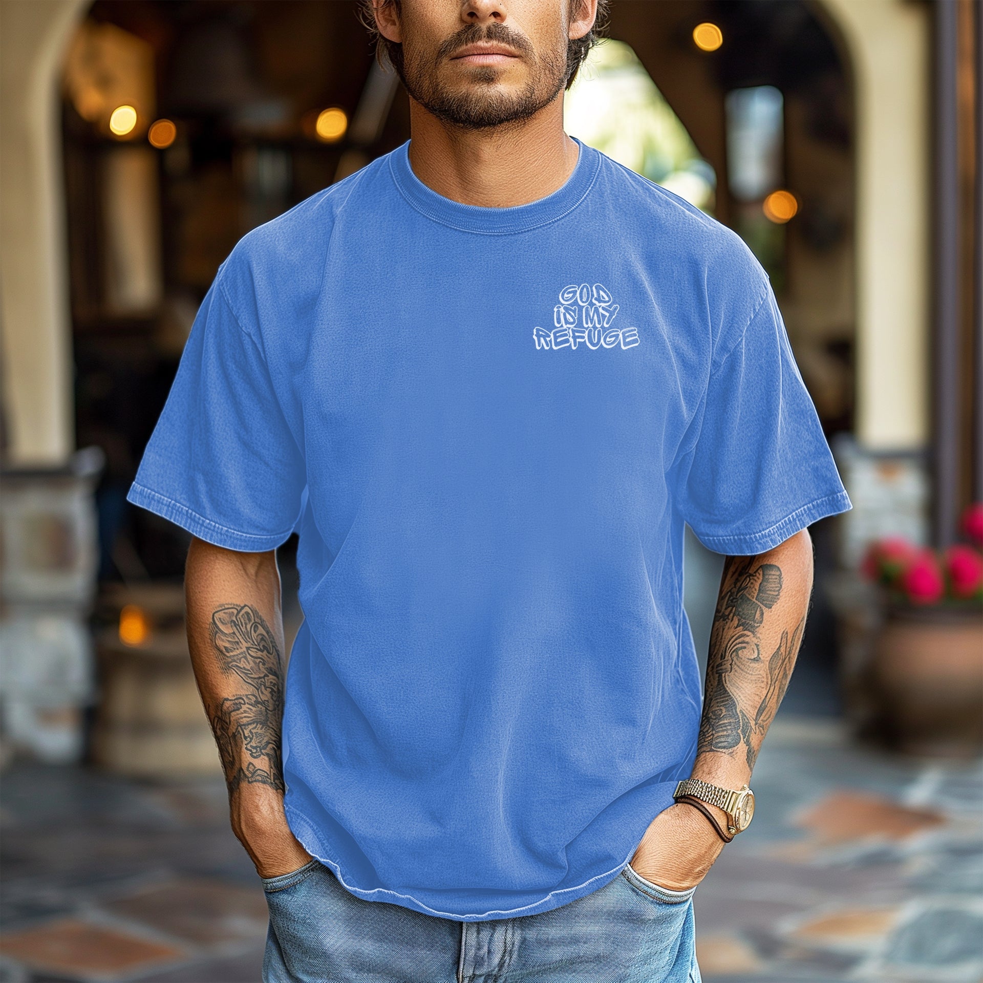 God is My Refuge Unisex Relaxed Fit T-Shirt - My Faith My Father