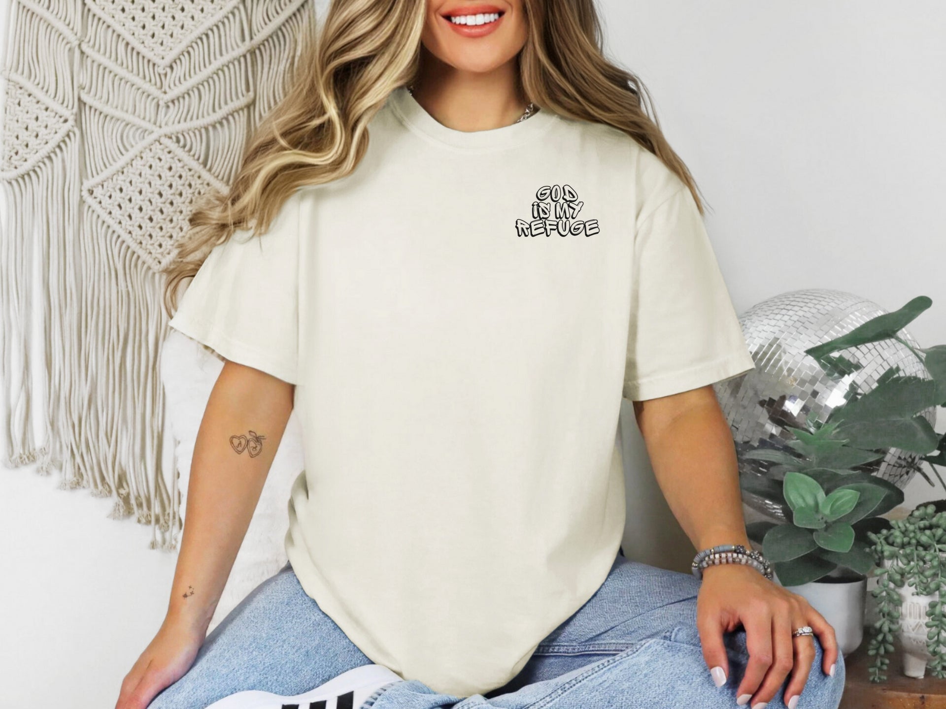 God is My Refuge Unisex Relaxed Fit T-Shirt - My Faith My Father