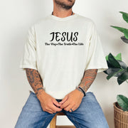 Jesus The Way, The Truth, The Life Unisex Relaxed Fit T-Shirt - My Faith My Father