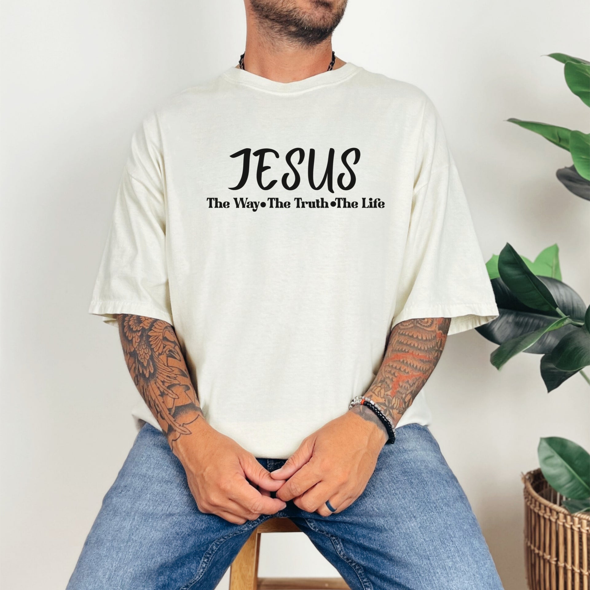 Jesus The Way, The Truth, The Life Unisex Relaxed Fit T-Shirt - My Faith My Father