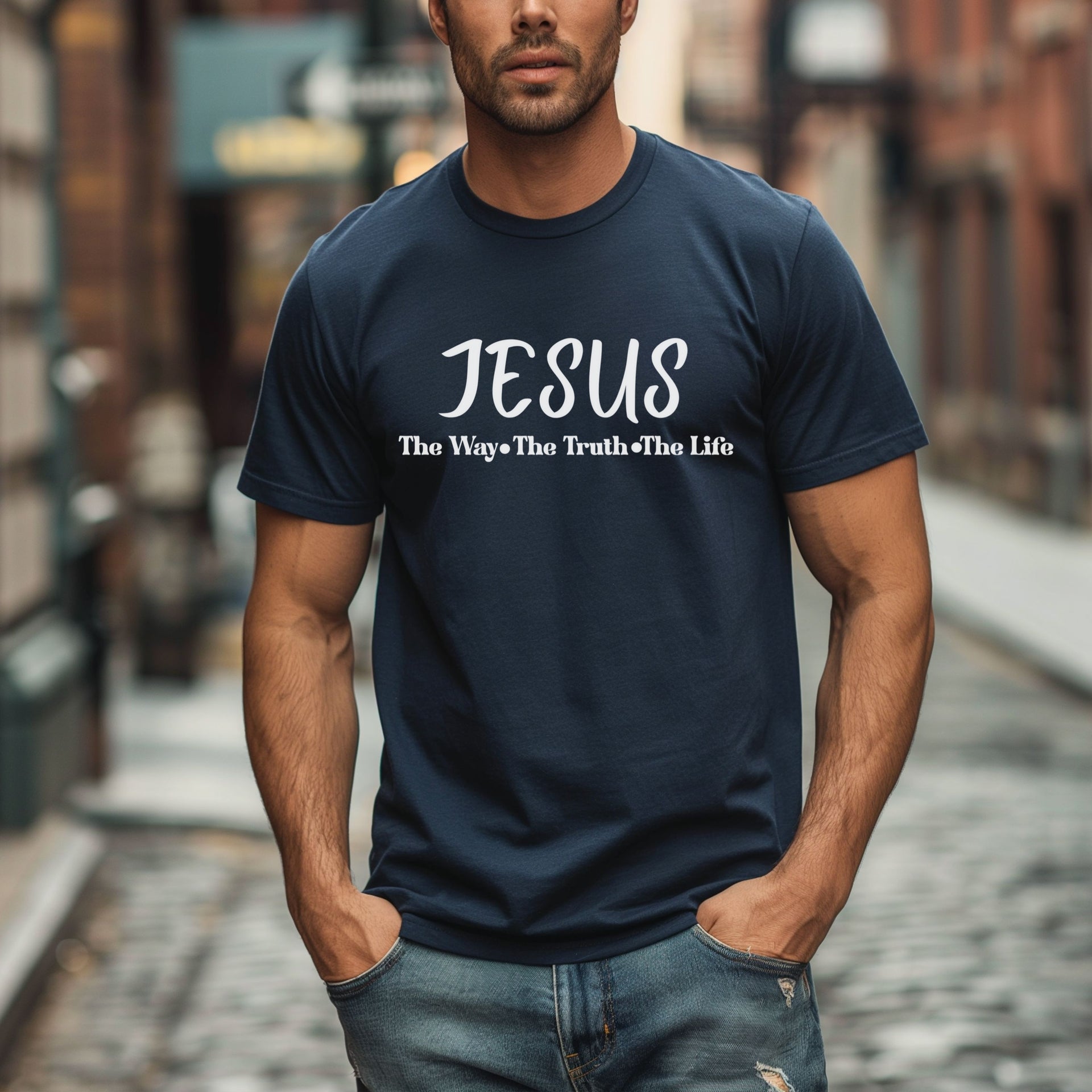 Jesus The Way, The Truth, The Life Unisex Relaxed Fit T-Shirt - My Faith My Father