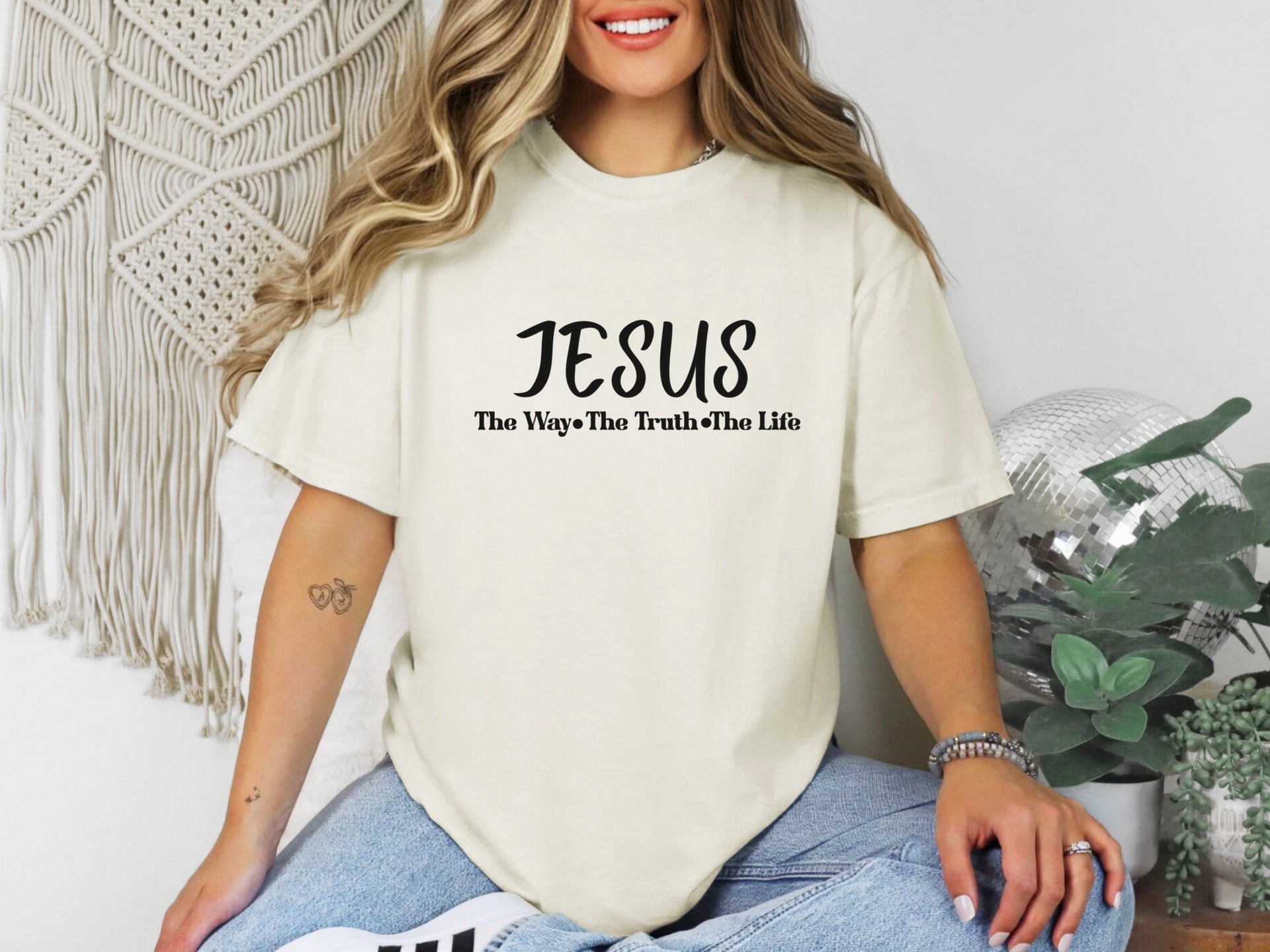 Jesus The Way, The Truth, The Life Unisex Relaxed Fit T-Shirt - My Faith My Father