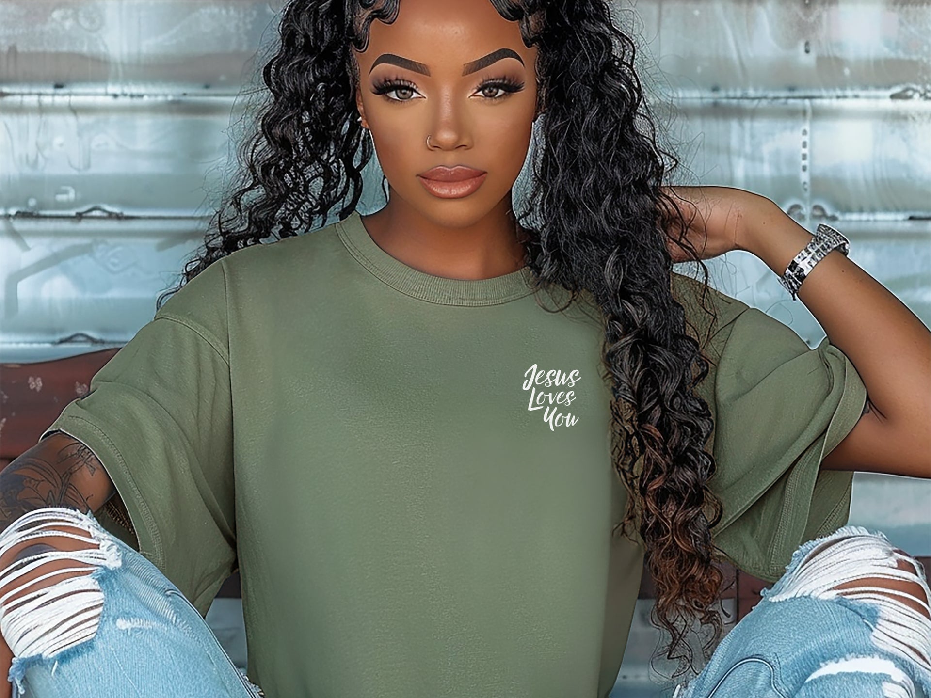 Jesus Loves You Unisex Relaxed Fit T-Shirt - My Faith My Father