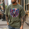 Eagle with Flag Unisex Relax Fit T-Shirt