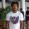 Eagle with Flag Unisex Relax Fit T-Shirt