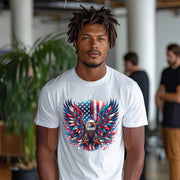 Eagle with Flag Unisex Relax Fit T-Shirt - My Faith My Father