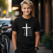 You Are Known, Loved, Worthy, Chosen Unisex Youth T-Shirt - My Faith My Father