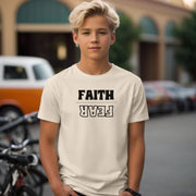 Faith Over Fear Unisex Youth T-Shirt - My Faith My Father