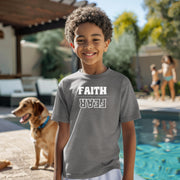Faith Over Fear Unisex Youth T-Shirt - My Faith My Father