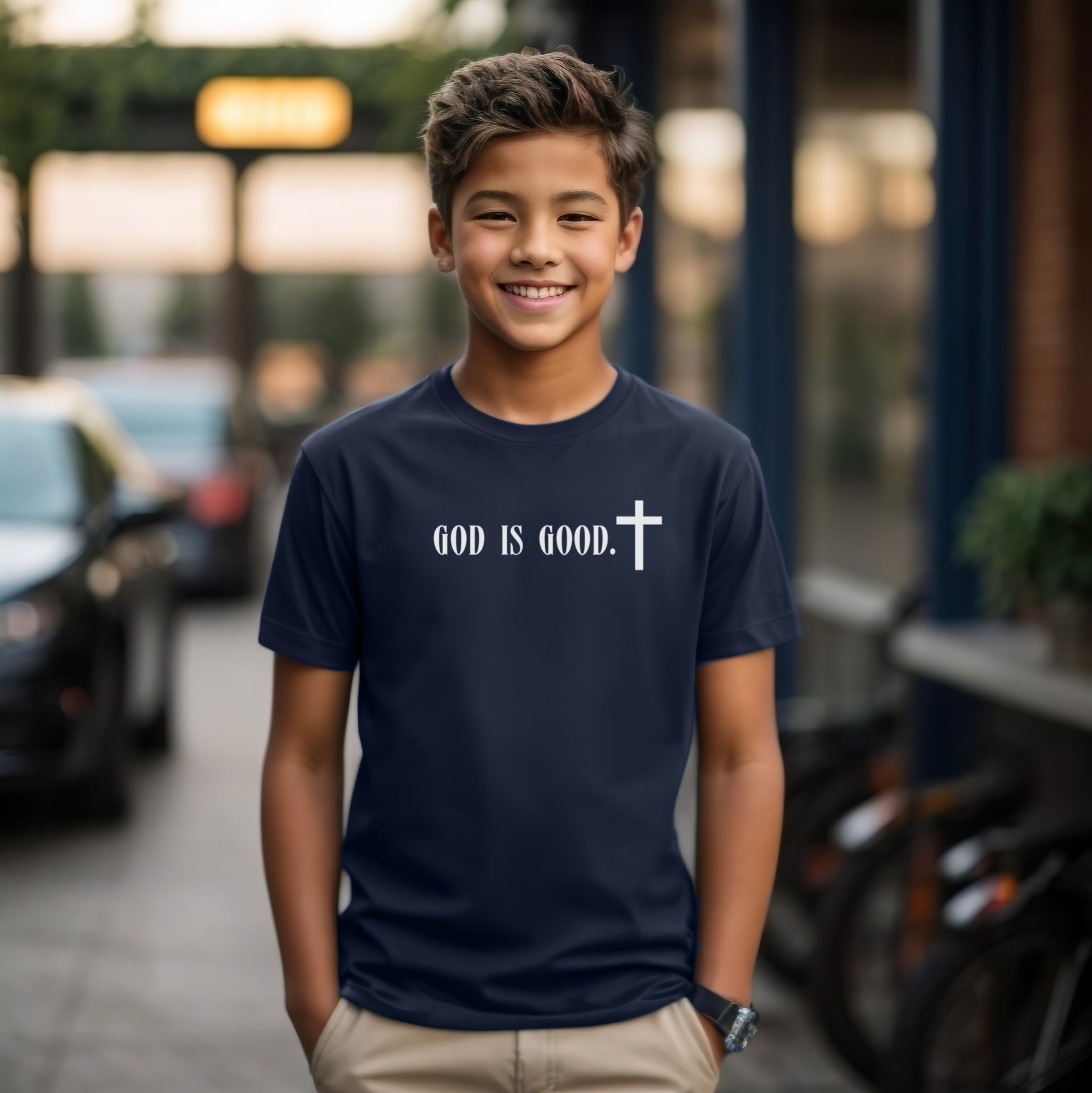 God is Good Unisex Youth T-Shirt. - My Faith My Father
