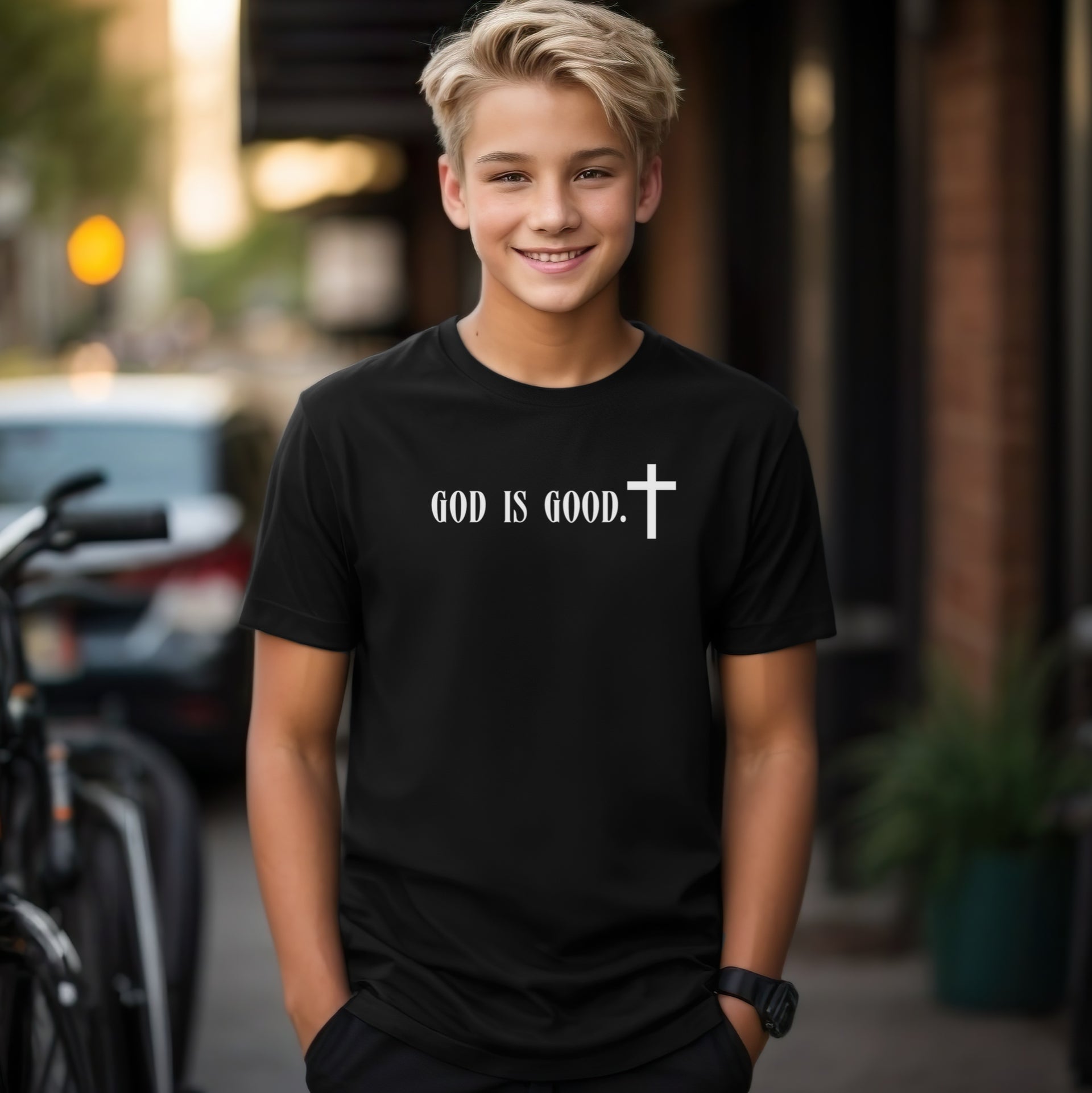 God is Good Unisex Youth T-Shirt. - My Faith My Father
