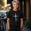 Cross With Faith Unisex Youth T-Shirt - My Faith My Father
