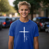 Cross With Faith Unisex Youth T-Shirt - My Faith My Father