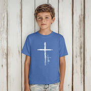 Cross With Faith Unisex Youth T-Shirt - My Faith My Father