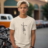 Faith + Cross Unisex Youth T-Shirt - My Faith My Father