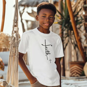 Faith + Cross Unisex Youth T-Shirt - My Faith My Father
