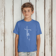 Faith + Cross Unisex Youth T-Shirt - My Faith My Father