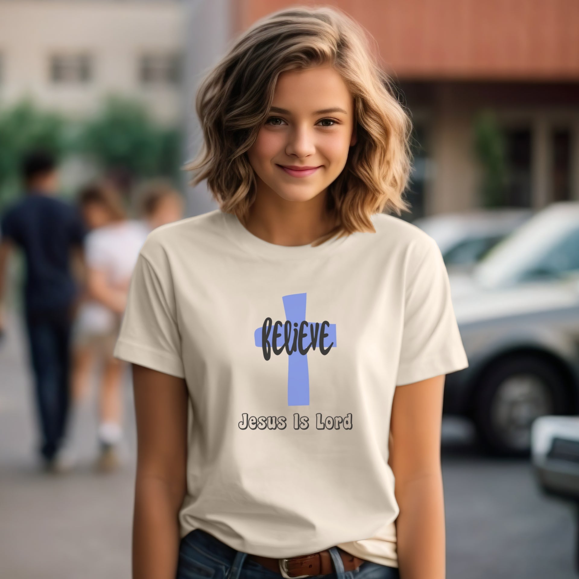 Believe, Jesus Is Lord Unisex Youth T-Shirt - My Faith My Father
