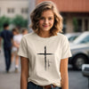 Cross With Faith Unisex Youth T-Shirt - My Faith My Father