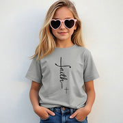 Faith + Cross Unisex Youth T-Shirt - My Faith My Father