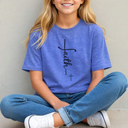 Faith + Cross Unisex Youth T-Shirt - My Faith My Father