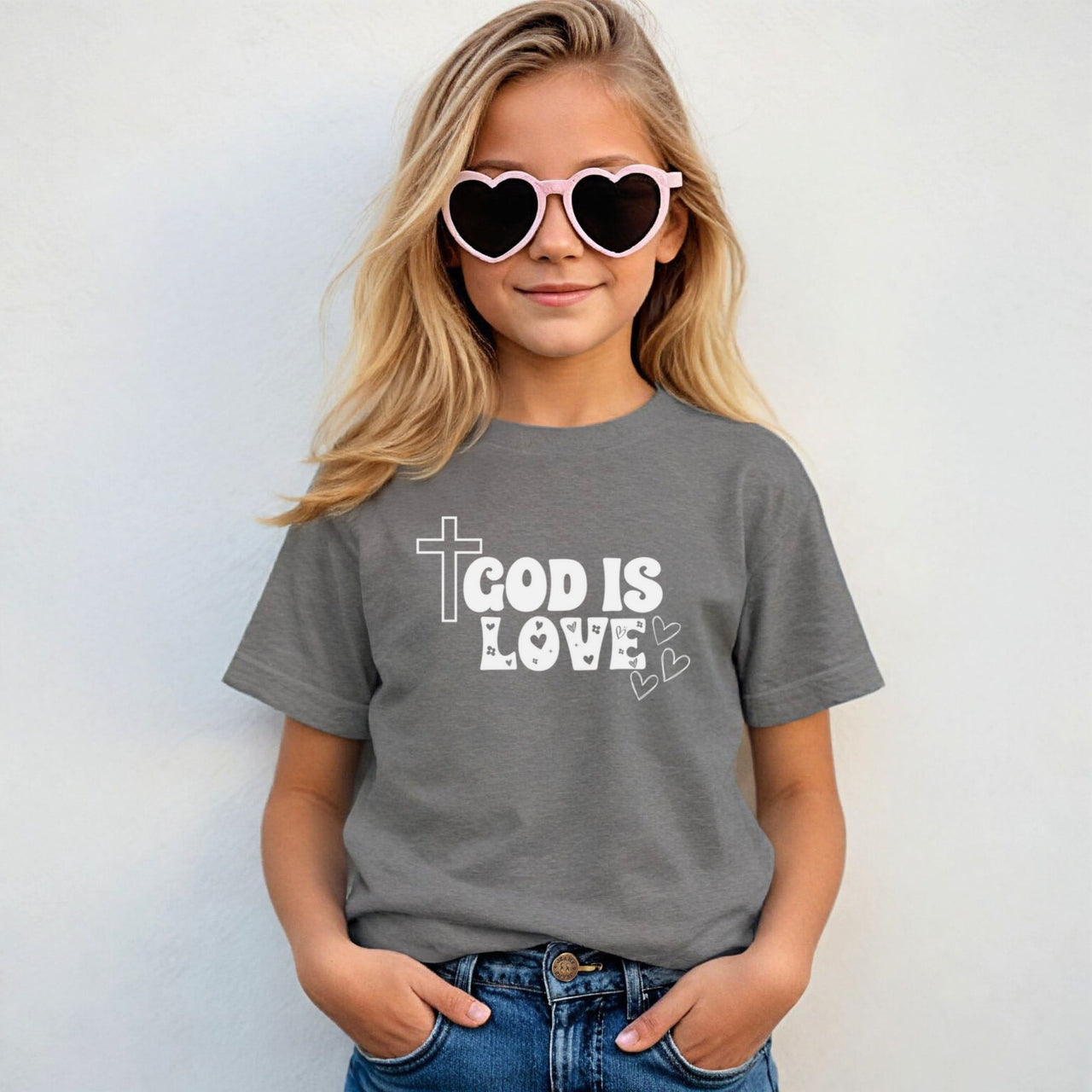 God Is Love Youth Unisex T-Shirt - My Faith My Father