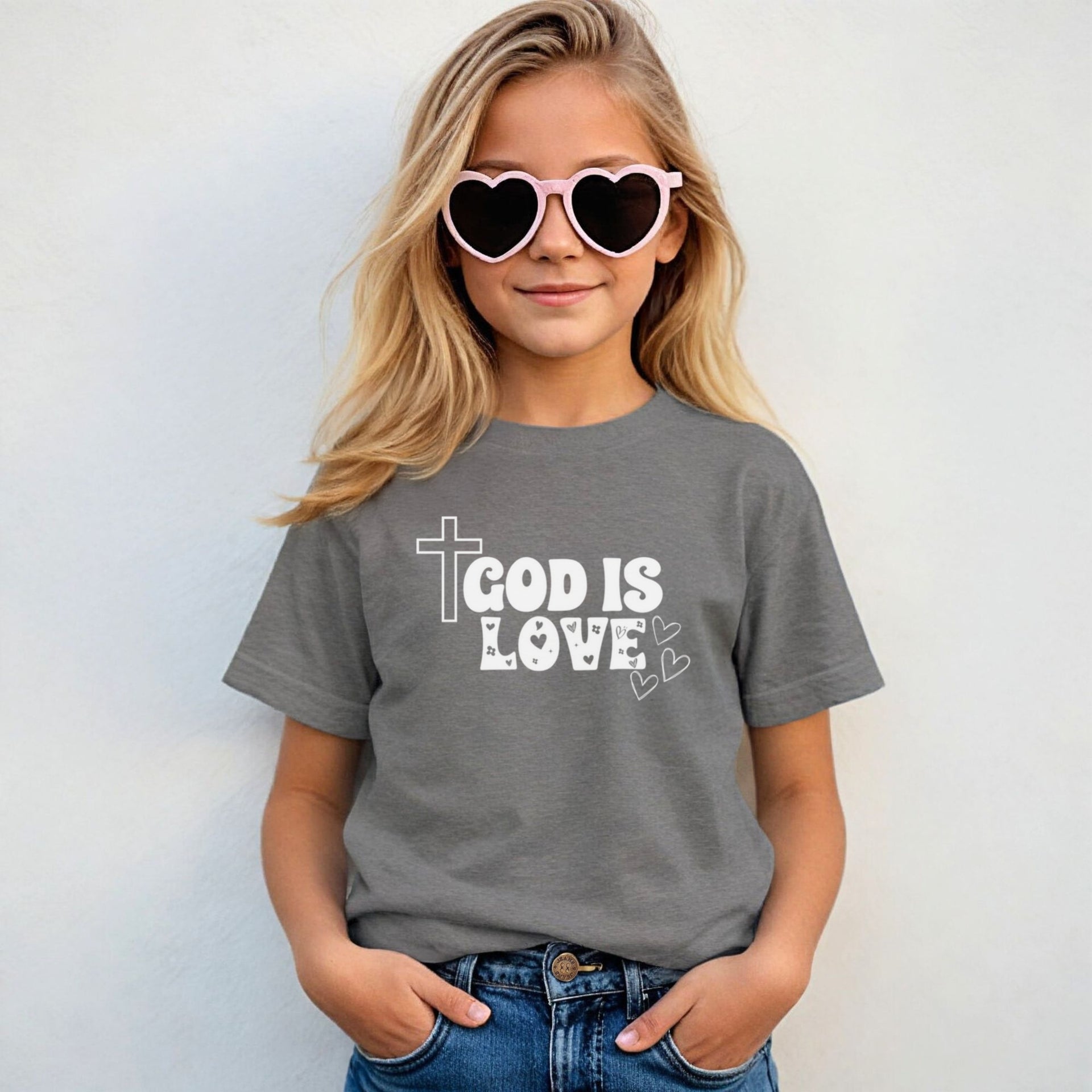 God Is Love Youth Unisex T-Shirt - My Faith My Father