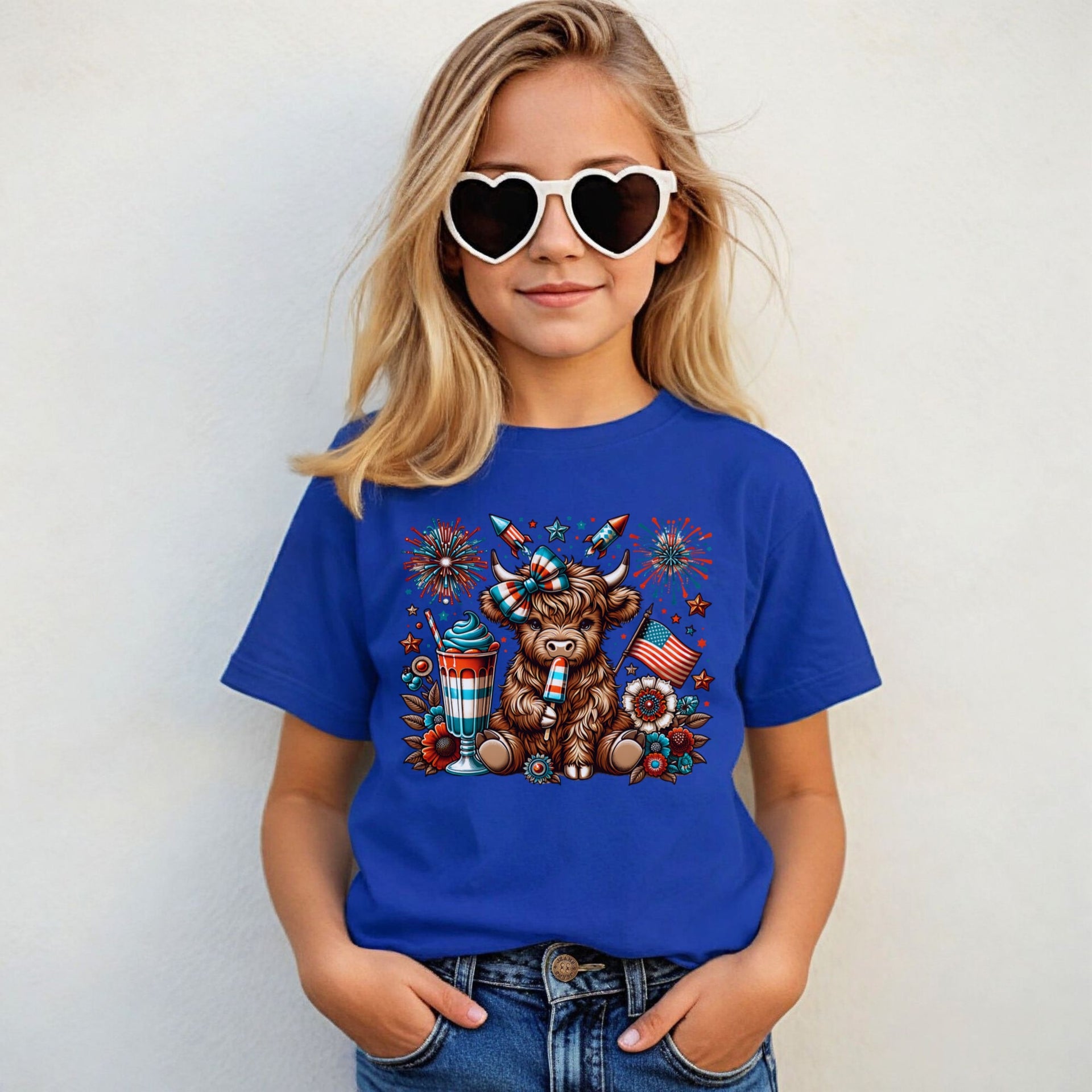 July 4th Cow Youth Tee - My Faith My Father