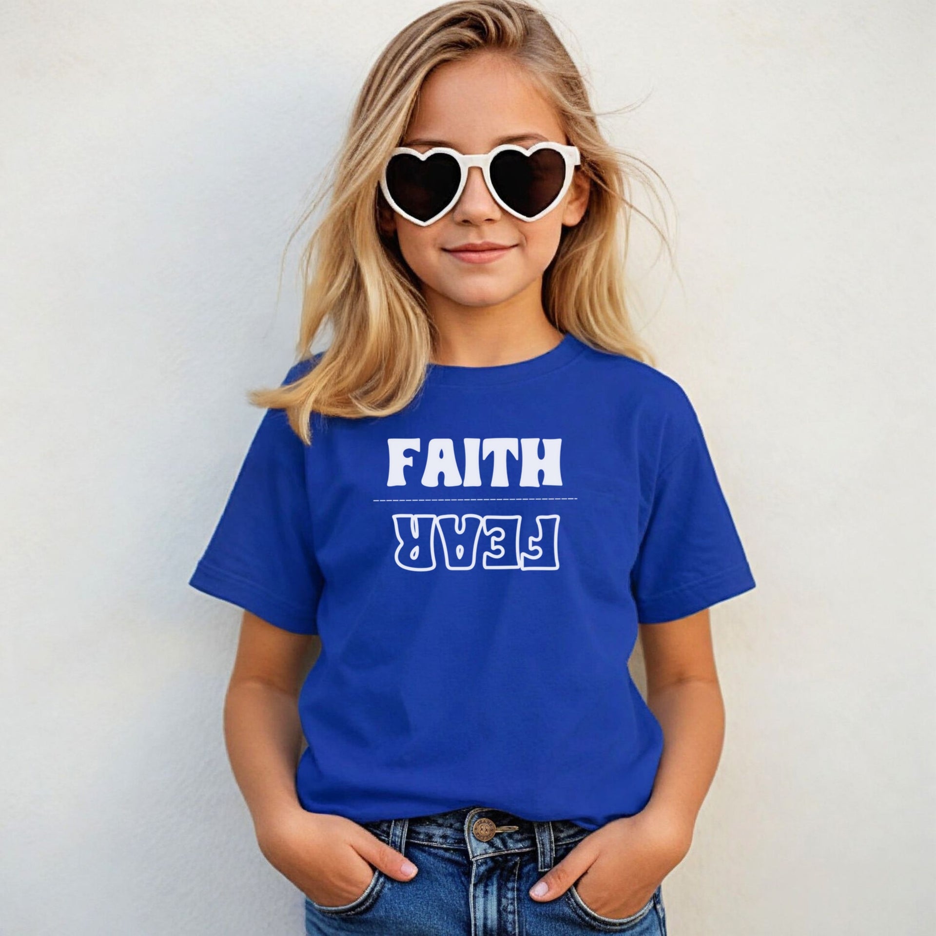 Faith Over Fear Unisex Youth T-Shirt - My Faith My Father