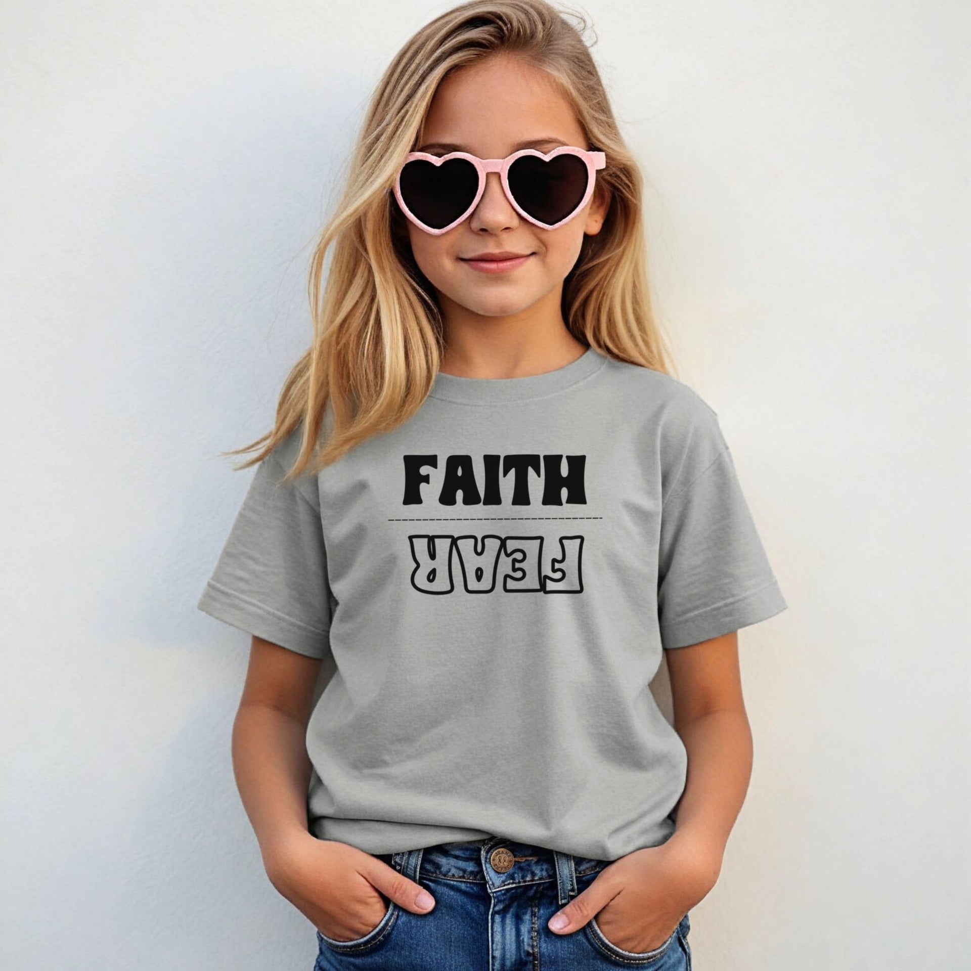 Faith Over Fear Unisex Youth T-Shirt - My Faith My Father