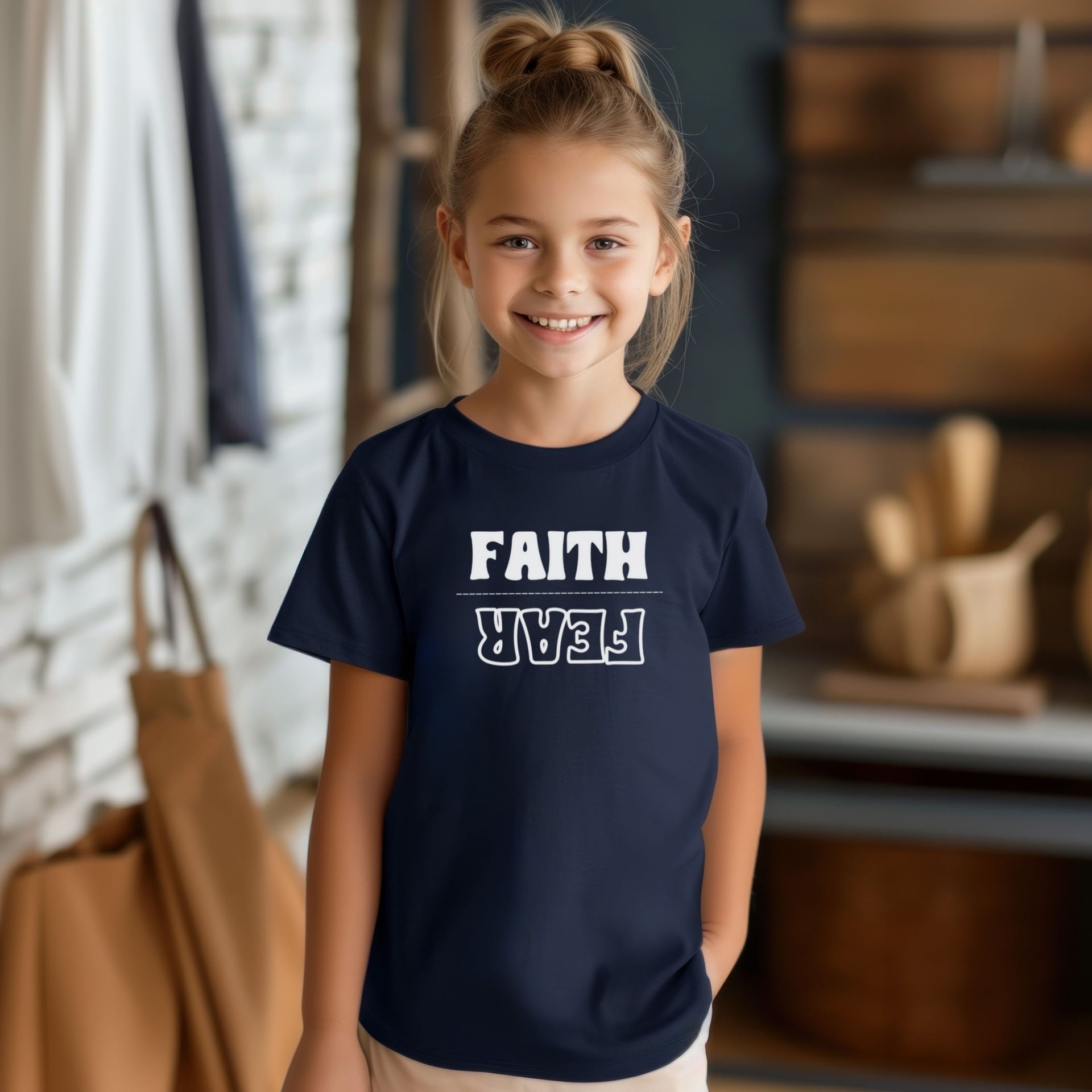 Faith Over Fear Unisex Youth T-Shirt - My Faith My Father
