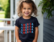 America Patriotic Toddler T-Shirt - My Faith My Father