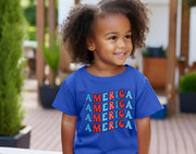 America Patriotic Toddler T-Shirt - My Faith My Father