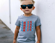 America Patriotic Toddler T-Shirt - My Faith My Father