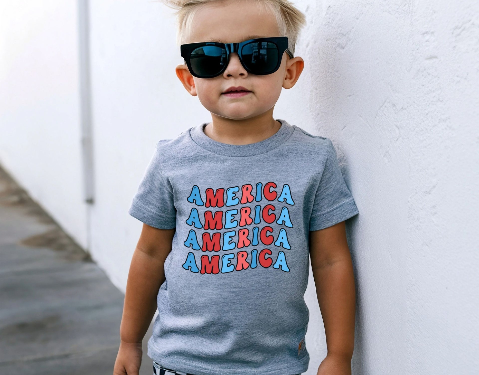 America Patriotic Toddler T-Shirt - My Faith My Father