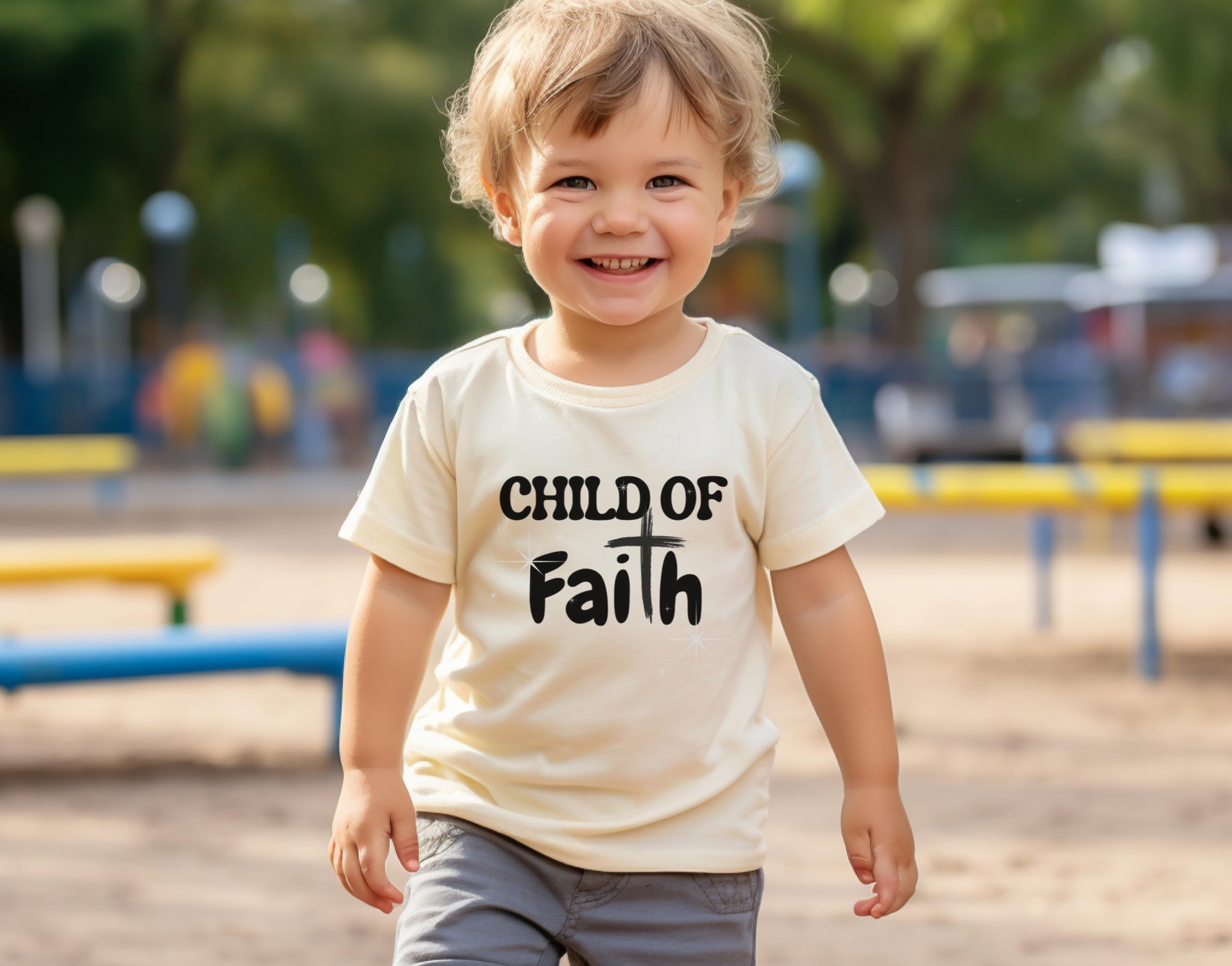 Child of Faith Toddler Short Sleeve T-Shirt - My Faith My Father