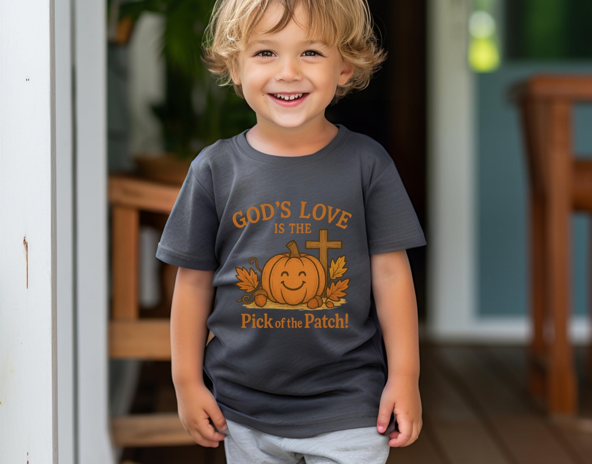 God's Love is the Pick of the Patch! Toddler Pumpkin T-Shirt - My Faith My Father