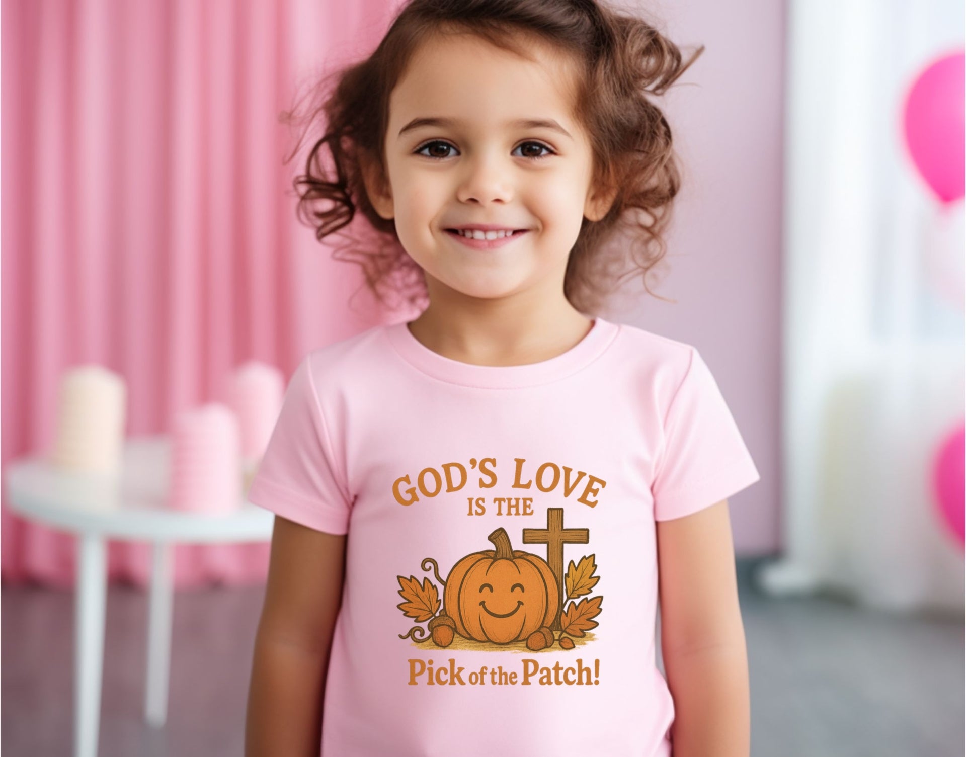God's Love is the Pick of the Patch! Toddler Pumpkin T-Shirt - My Faith My Father