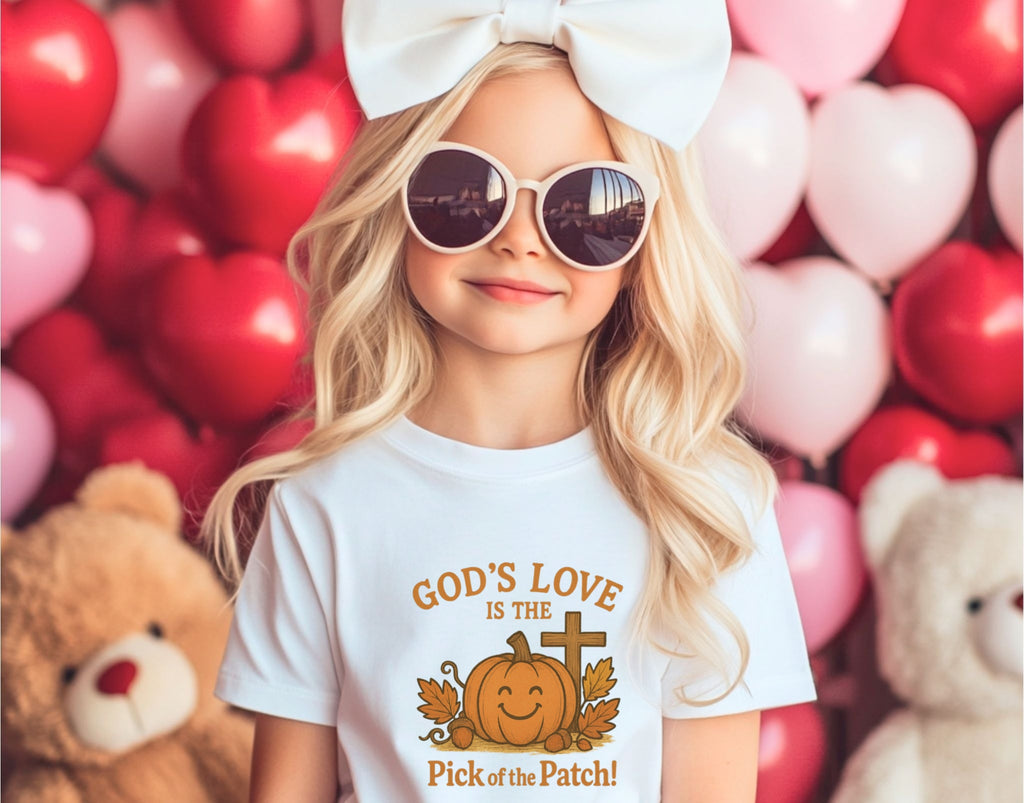 God's Love is the Pick of the Patch! Toddler Pumpkin T-Shirt - My Faith My Father