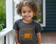 God's Love is the Pick of the Patch! Toddler Pumpkin T-Shirt - My Faith My Father