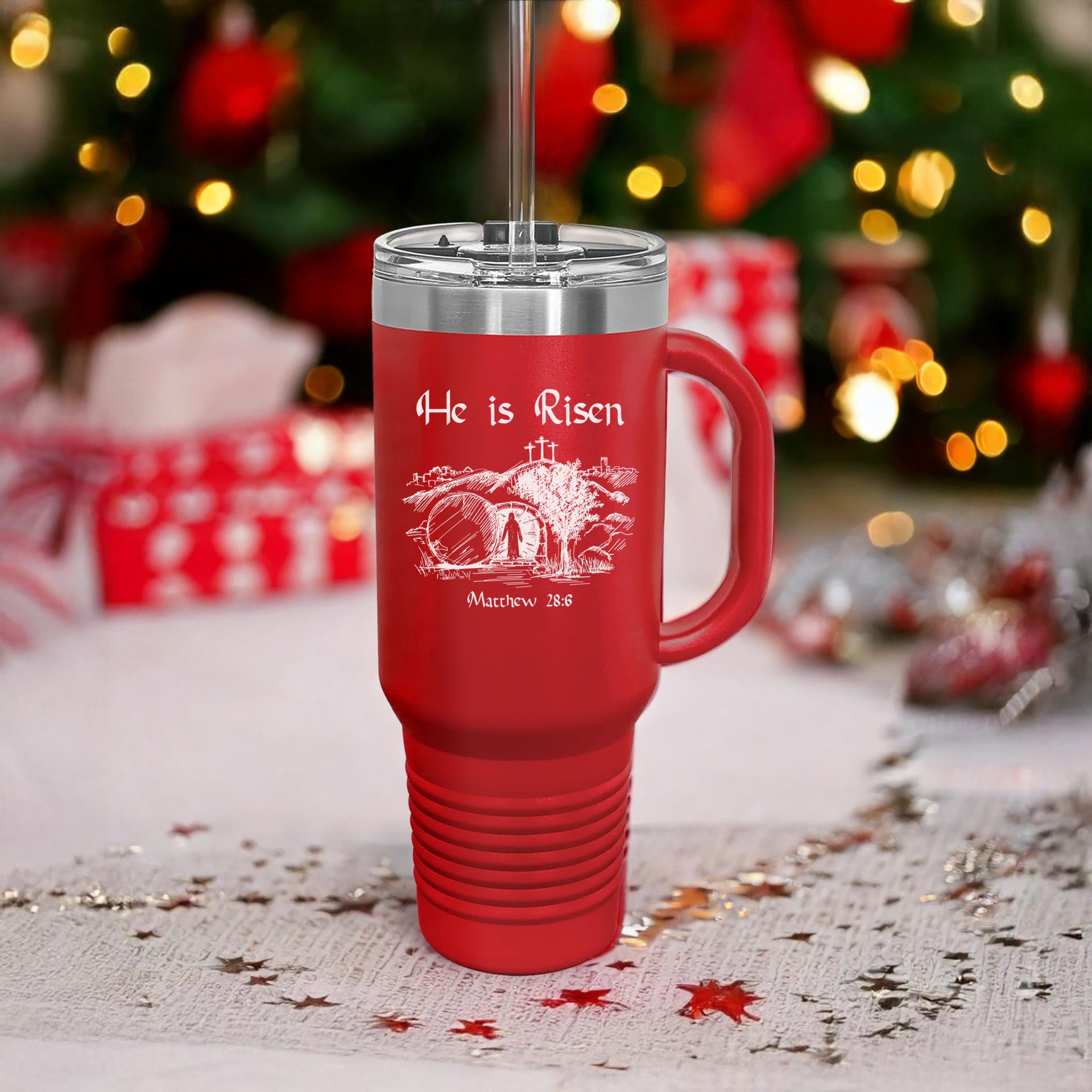 He is Risen 40oz Insulated Travel Mug - My Faith My Father