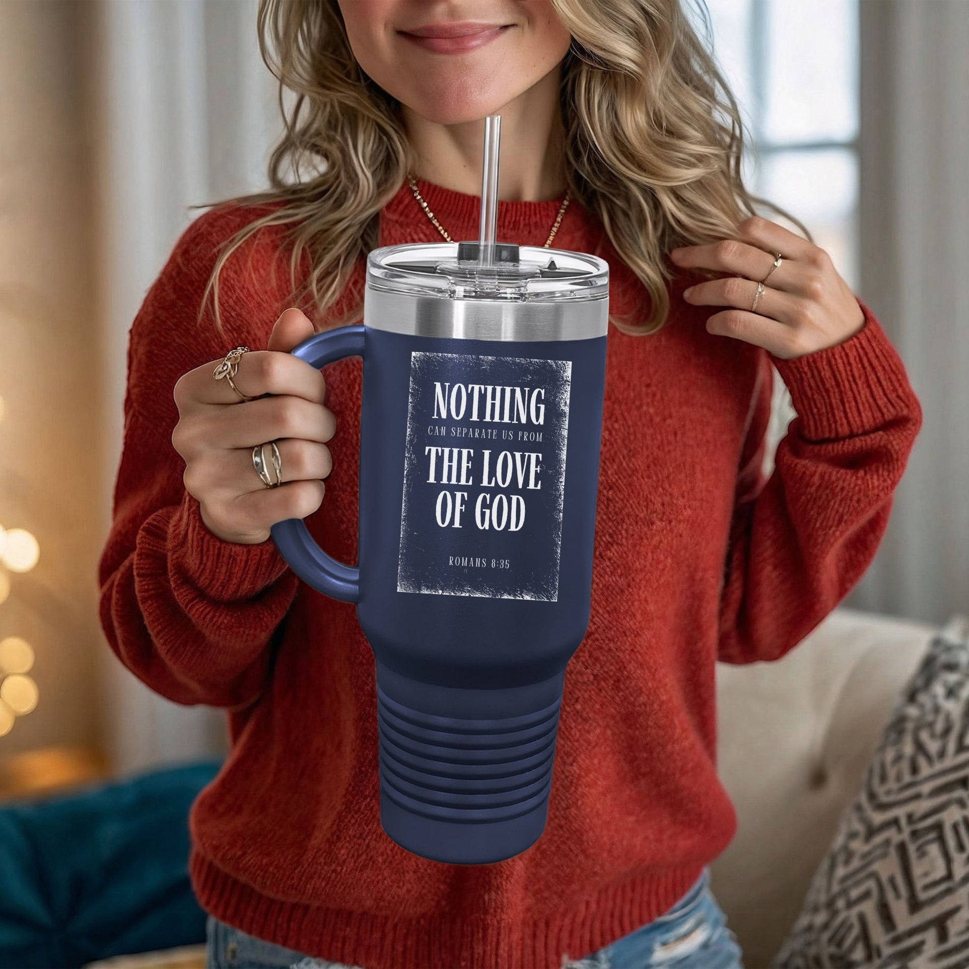 Nothing Can Separate Us 40oz Insulated Travel Mug - My Faith My Father