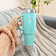 Faith + Cross 40oz Insulated Travel Mug - My Faith My Father
