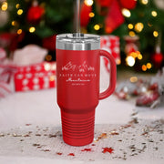 Faith Can Move Mountains 40oz Insulated Travel Mug - My Faith My Father