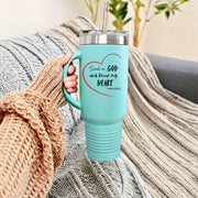 Search Me God 40oz Insulated Travel Mug - My Faith My Father