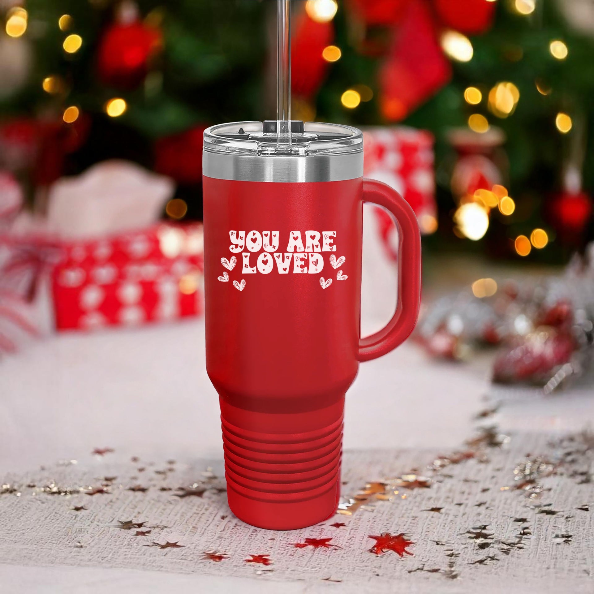 You Are Loved 40oz Insulated Travel Mug - My Faith My Father