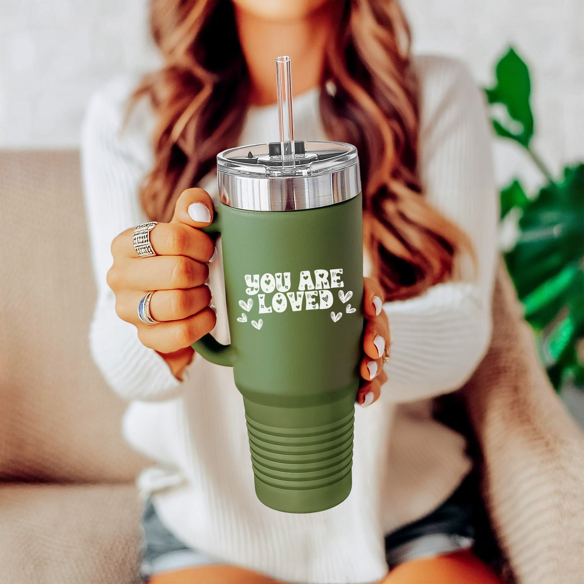 You Are Loved 40oz Insulated Travel Mug - My Faith My Father