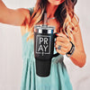 Pray + Cross 40oz Insulated Travel Mug - My Faith My Father