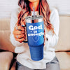 God Is Enough 40oz Insulated Travel Mug - My Faith My Father